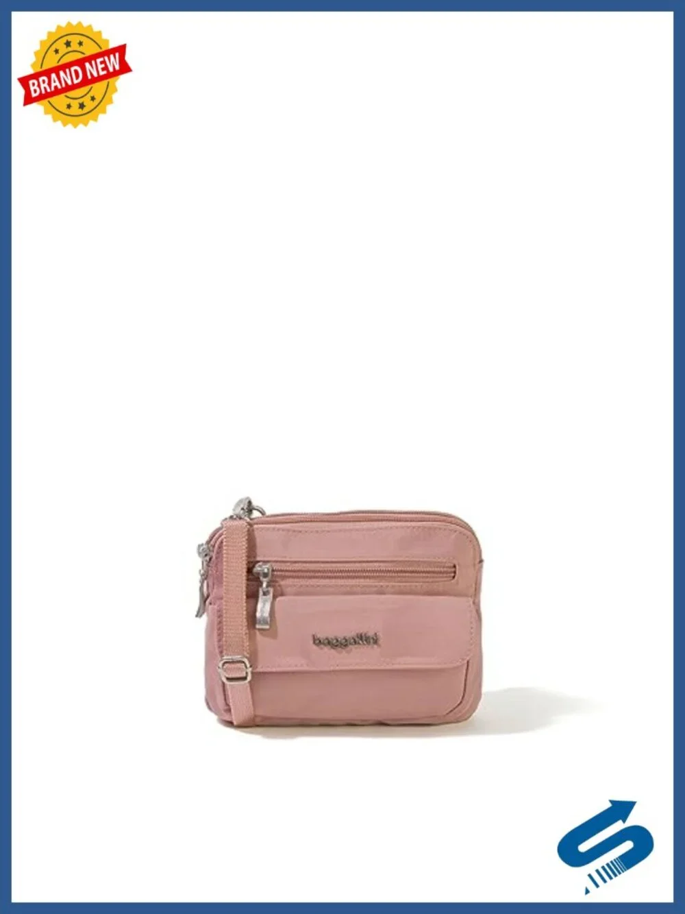 Mini Crossbody Bag with RFID Blocking Water-Resistant Nylon
